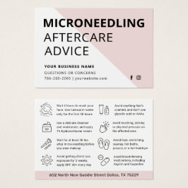 Mjuk Rodnad Modern Microneedling Råd Visitkort