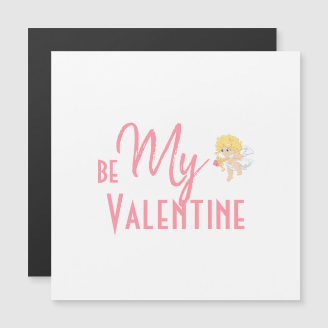 Mjuk romantisk form var mitt Valentine Magnetic Ca (Fram/baksida)