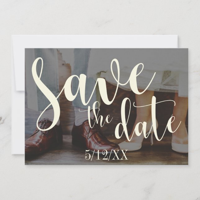 Mjuk Romantisk Foto Typografi 30 Spara Datum 3 Datumet (Framsida)