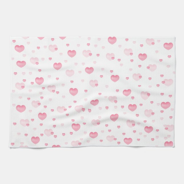 Mjuk Romantisk Minimal Design Kökshandduk (Horisontell)