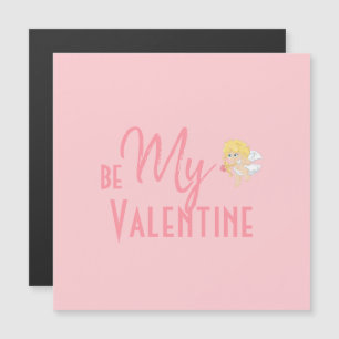 Mjuk romantisk Rosa är mitt Valentine Magnetic Car