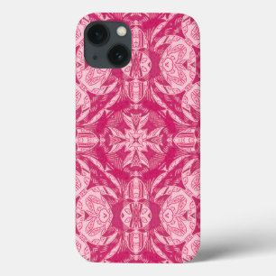 Mjuk Rosa Abstrakt Blommigt Mandala Mönster