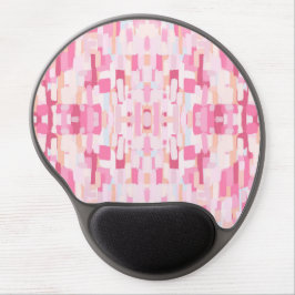 Mjuk rosa abstrakt gel musmatta