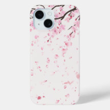 Mjuk Rosa Akvarell Sakura Blommor iPhone Fodral