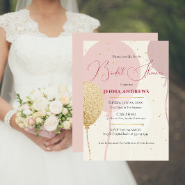 Mjuk Rosa, Avslappnad, Elegant, Bride Namn. Inbjudningar