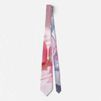 Mjuk Rosa Blå Pastell Blommig Drömlös Konst Slipsk Slips
