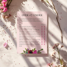 Mjuk Rosa Blommig Akvarell Game Over eller Under