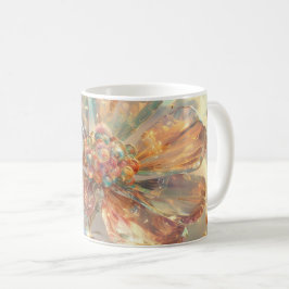 Mjuk Rosa Crystal Flower Digital Art Kaffemugg