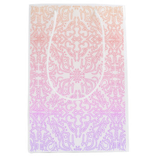 Mjuk rosa drömmig mandala-mönsterserie