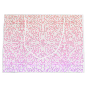 Mjuk rosa drömmig mandala-mönsterserie
