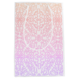 Mjuk rosa drömmig mandala-mönsterserie