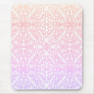 Mjuk rosa drömmig mandala-mönsterserie musmatta