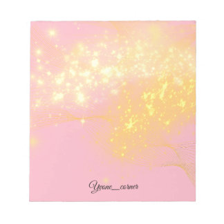 Mjuk Rosa Estetisk Chic Vintage Rosa Guld Notisblo Anteckningsblock