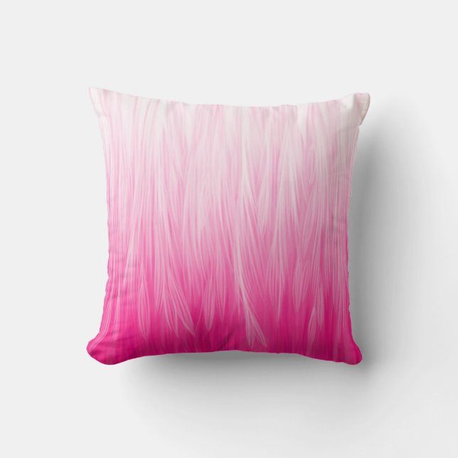Mjuk Rosa Feathers Pillow Kudde (Framsida)