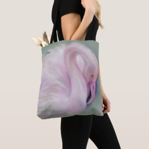 Mjuk rosa Flamingopastellpersonlig Tygkasse