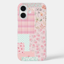 Mjuk rosa flickig telefonfodral