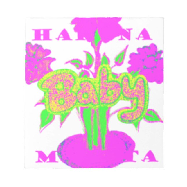 Mjuk Rosa Flower Art: A Baby Touch. Anteckningsblock (Framsida)