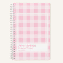 Mjuk Rosa Gingham Genomskinlig Ram