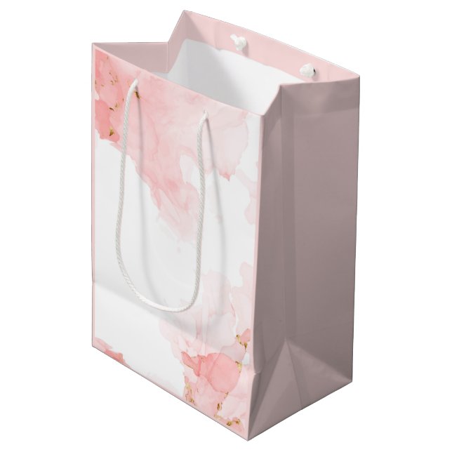 Mjuk Rosa Glitter Watercolor - bakgrund (Framsidan Vinklad)