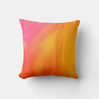 Mjuk rosa gradient orange  Abstrakt flerfärgad Kudde