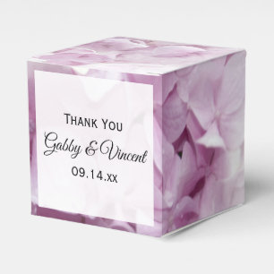 Mjuk Rosa Hydrangea Blommigt Bröllop Presentaskar