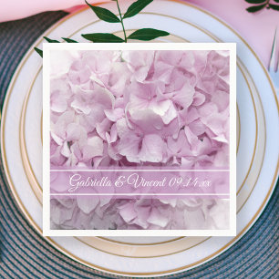 Mjuk Rosa Hydrangea Bröllop Pappersservett