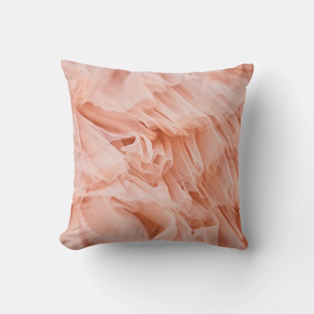 Mjuk rosa i pastel färg. Textilier  Kudde (Framsida)