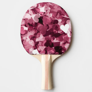 Mjuk rosa Kawaii hjärtabakgrund Pingisracket