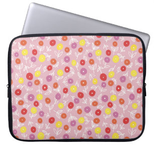 Mjuk Rosa Kids Blommigt Ditsy Laptop sleeve