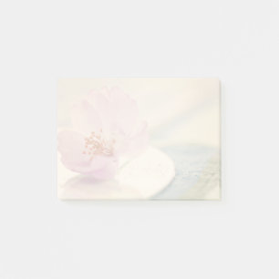 Mjuk rosa körsbärsblomma post-it block