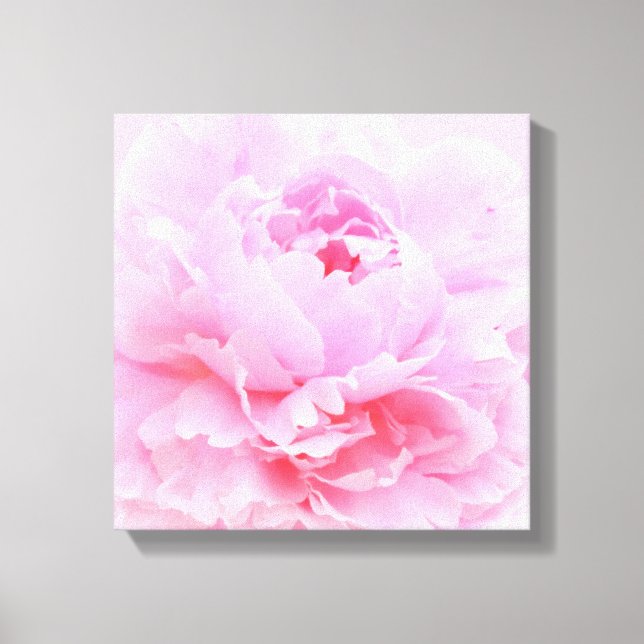 mjuk rosa kronblad canvastryck (Framsida)