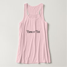 Mjuk Rosa Kvinnor Bella+Canvas Flowy Racerback