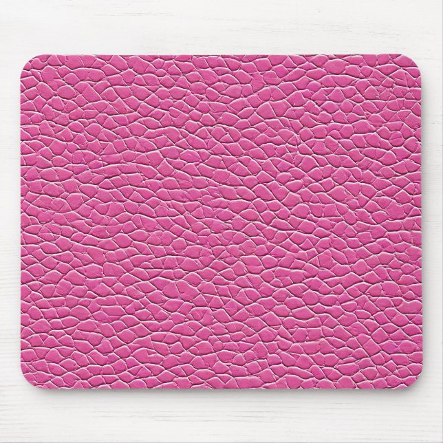💗 Mjuk Rosa Läder Chic Lugnt Kontor 💗 Musmatta (Framsidan)