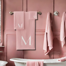 mjuk rosa - lägg till monogram
