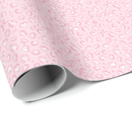 Mjuk Rosa Leopardtryck Presentpapper