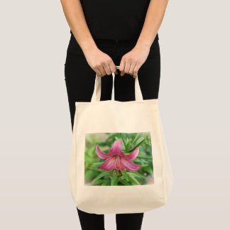 Mjuk Rosa Lilja Matkasse Tygkasse