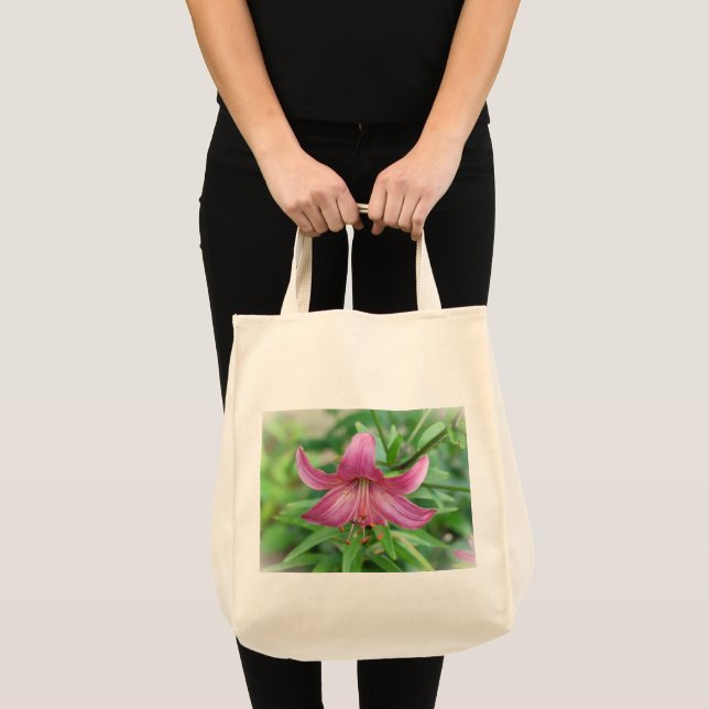 Mjuk Rosa Lilja Matkasse Tygkasse (Framsida (produkt))