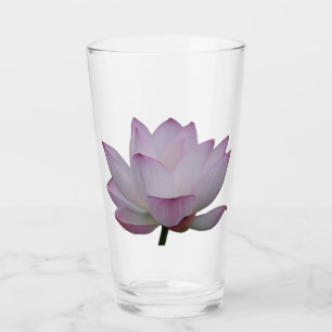 mjuk rosa lotus bröllop glaskopp