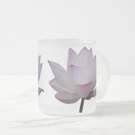 Mjuk Rosa Lotus Flower Bröllop Frostad Glasmugg