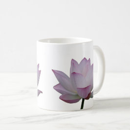 Mjuk Rosa Lotus Flower Bröllop Kaffemugg