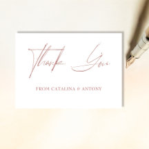 Mjuk Rosa Minimalistisk Handskriven Tacksamhetskor