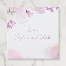 Mjuk Rosa Modern Boho Personlig Bröllop Gåvor Etiketter