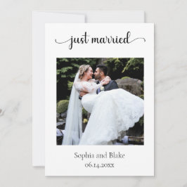 Mjuk Rosa Modern Boho Photo Bröllop-meddelande Inbjudningar