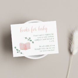 Mjuk Rosa och Grönt Boho Bokar för Baby Tilläggskort