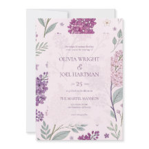 Mjuk rosa och lila syren blomsterbröllop