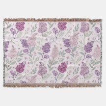 Mjuk rosa och lila syrenblommig mönster