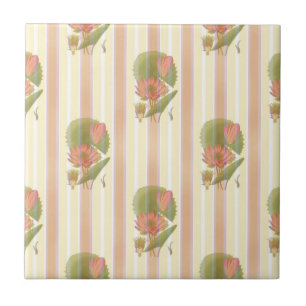 Mjuk rosa och lotus blommor kakelplatta