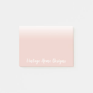 Mjuk Rosa och vit Ombre Post-it Block