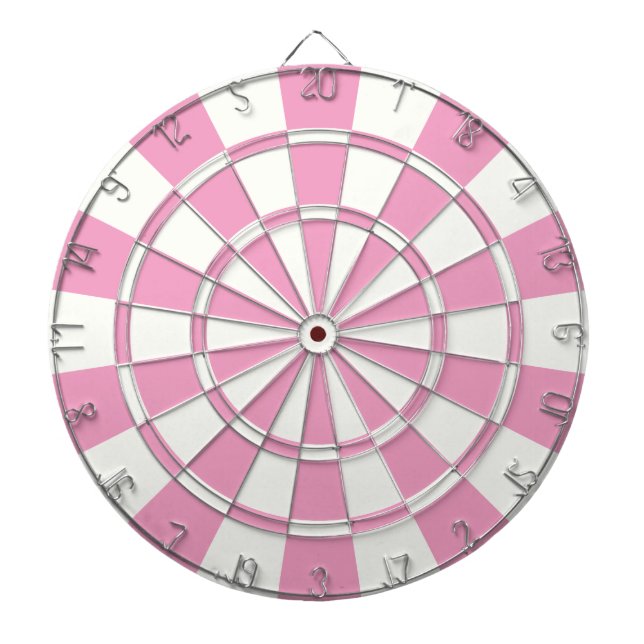 Mjuk Rosa och vit Piltavla (Framsidan)