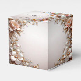 Mjuk rosa och vita blommor presentförpackning presentaskar